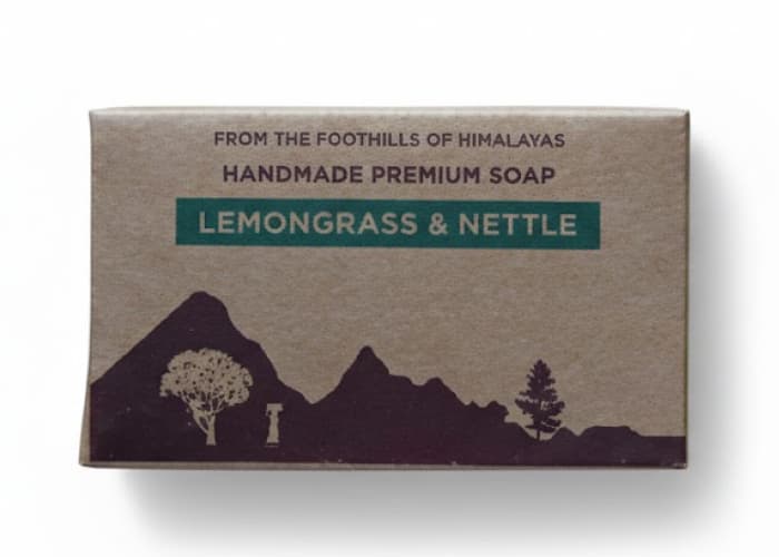 Handmade Lemongrass & Nettle Soap - Authentic Pahadi Product from Uttarakhand Himalayas | Buransh Tales