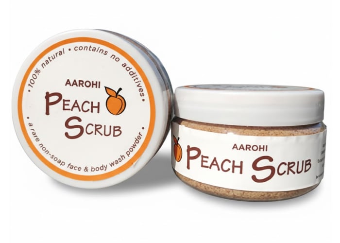 Peach Scrub - ₹270 Peach Scrub - Authentic Natural Bodycare & Wellness from Uttarakhand Himalayas | Buy Online at Buransh Tales