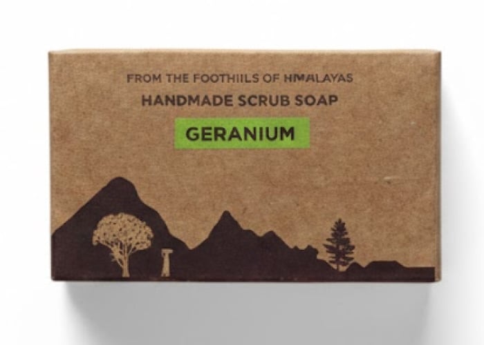 Handmade Geranium Scrub Soap - ₹105 Handmade Geranium Scrub Soap - Authentic Natural Bodycare & Wellness from Uttarakhand Himalayas | Buy Online at Buransh Tales
