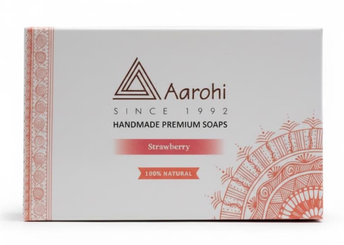 Buy Handmade Chyura Strawberry Soap Online - Buransh Tales Marketplace Handmade Chyura Strawberry Soap - Authentic Pahadi Product from Uttarakhand Himalayas | Buransh Tales