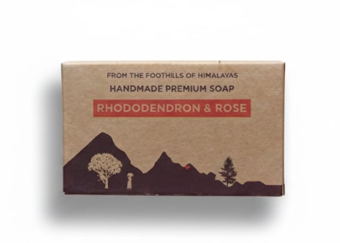 Handmade Rhododendron & Rose Soap - ₹140 Handmade Rhododendron & Rose Soap - Authentic Natural Bodycare & Wellness from Uttarakhand Himalayas | Buy Online at Buransh Tales