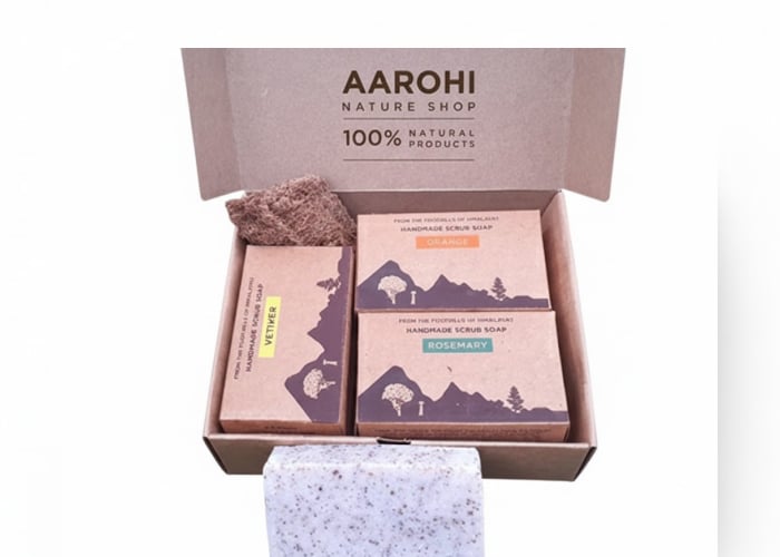 Scrub Soaps Gift Set - ₹630 Scrub Soaps Gift Set - Authentic Natural Bodycare & Wellness from Uttarakhand Himalayas | Buy Online at Buransh Tales